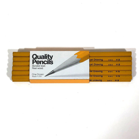 Faber Castell 880 HB Lead Velvet Drawing Lettering Pencils 2 Dozen PLUS 9 - Picture 5 of 8